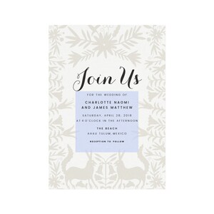 Tulum: Instant Printable Wedding Invitation Template, Destination ...