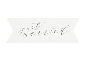 Just Married Sign - Etsy