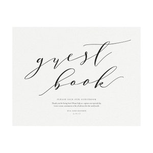 Melia: 5x7 AND 8x10 Guest Book Sign, Please Sign our Guest Book, Guest Book, Wedding Sign, Template, Reception Sign, PDF Instant Download