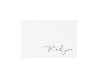 Reese: Printable Thank You Card Template 4x6 Calligraphy | Etsy