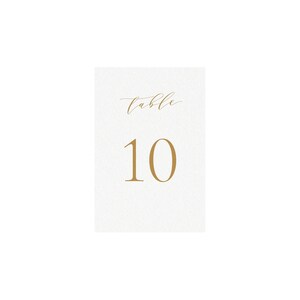 Melia: Números de mesa imprimíveis em caligrafia dourada, números de mesa dourados manuscritos 4x6, números de mesa de casamento, PDF editável para download instantâneo