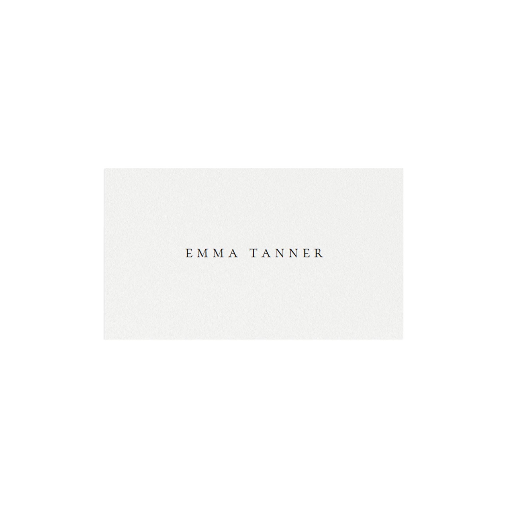 Flat AND Folded Place Card Template 3.5x2 Minimalist - Etsy