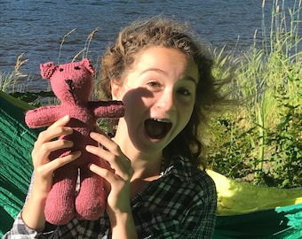 Shabby-chic Pink Bear
