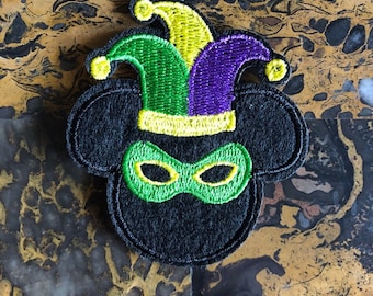 Mickey Mouse-Mardi Gras-La Nouvelle-Orléans-Fat Tuesday-iron on patch