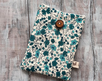 Handmade Padded Cotton Kindle Paperwhite sleeve,Travel book pouch