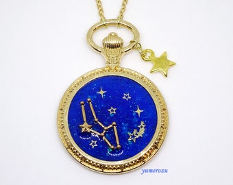 Constellation Pocketwatch Necklace