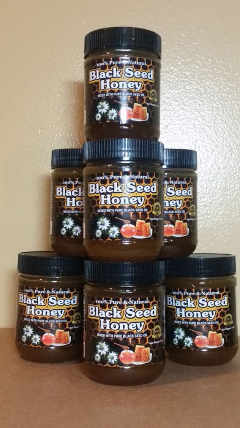 100% Pure and Natural Black Seed Honey - Amazing Immune Booster (13 oz / 369g) Bild 2