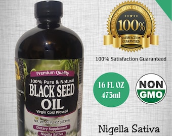Olio Di Nigella (Cumino Nero) Bio 50 Ml: 100% Puro, Prima Pressione A Freddo, Floresse