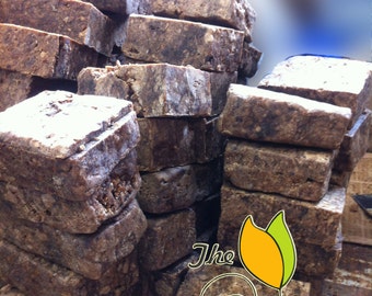 8 oz - 1/2 lb Fresh Pure Raw African Black Soap from Ghana all Natural Handmade-Free Shipping