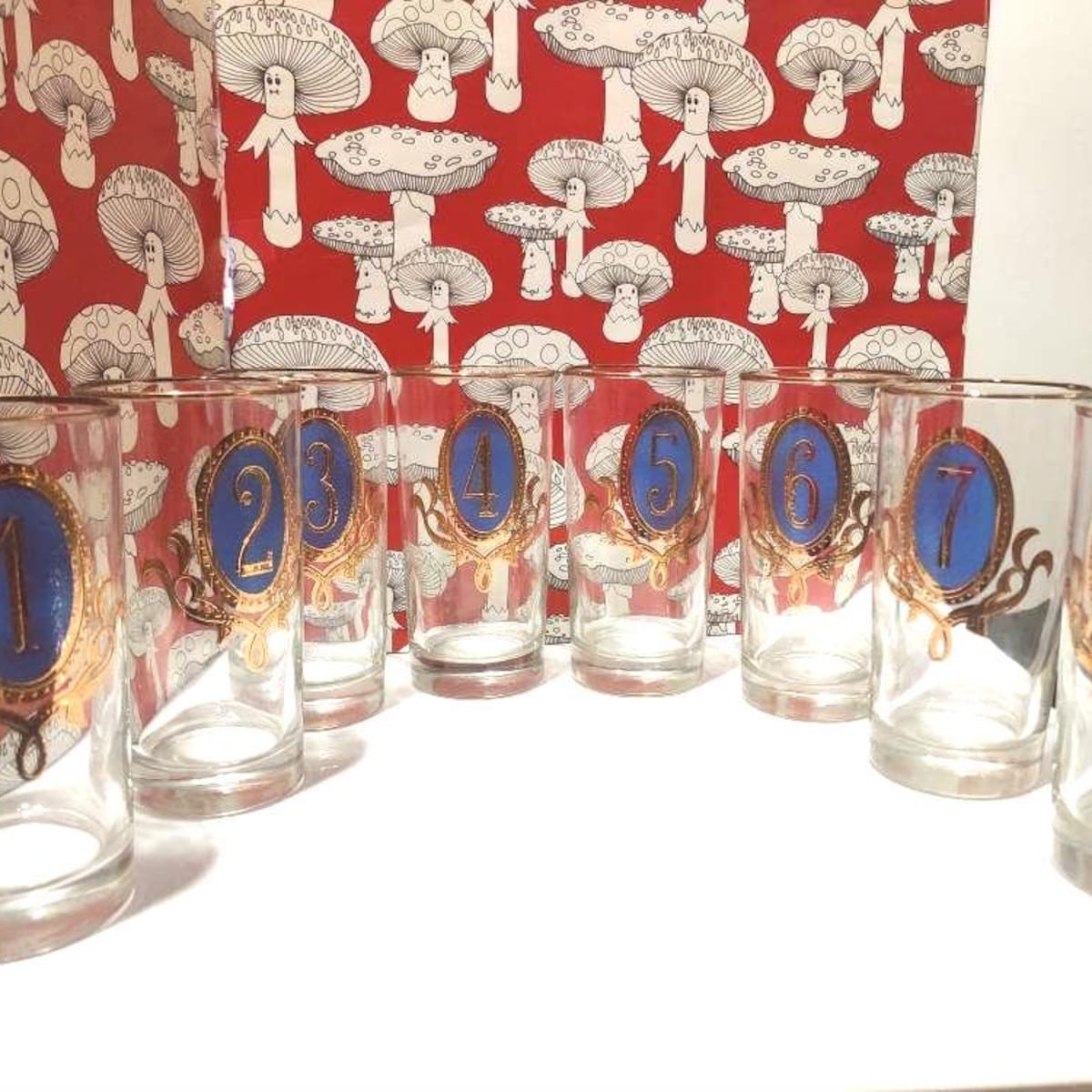 Libbey Glass Numero glasses set of eight
