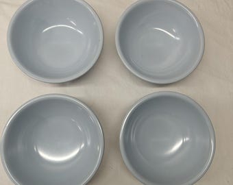 Boontonware  5304 Bowls Vintage Melmac Melamine Light Blue Set Of Four