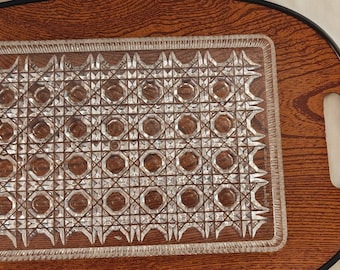 Vintage Regaline optic geometric plastic tray