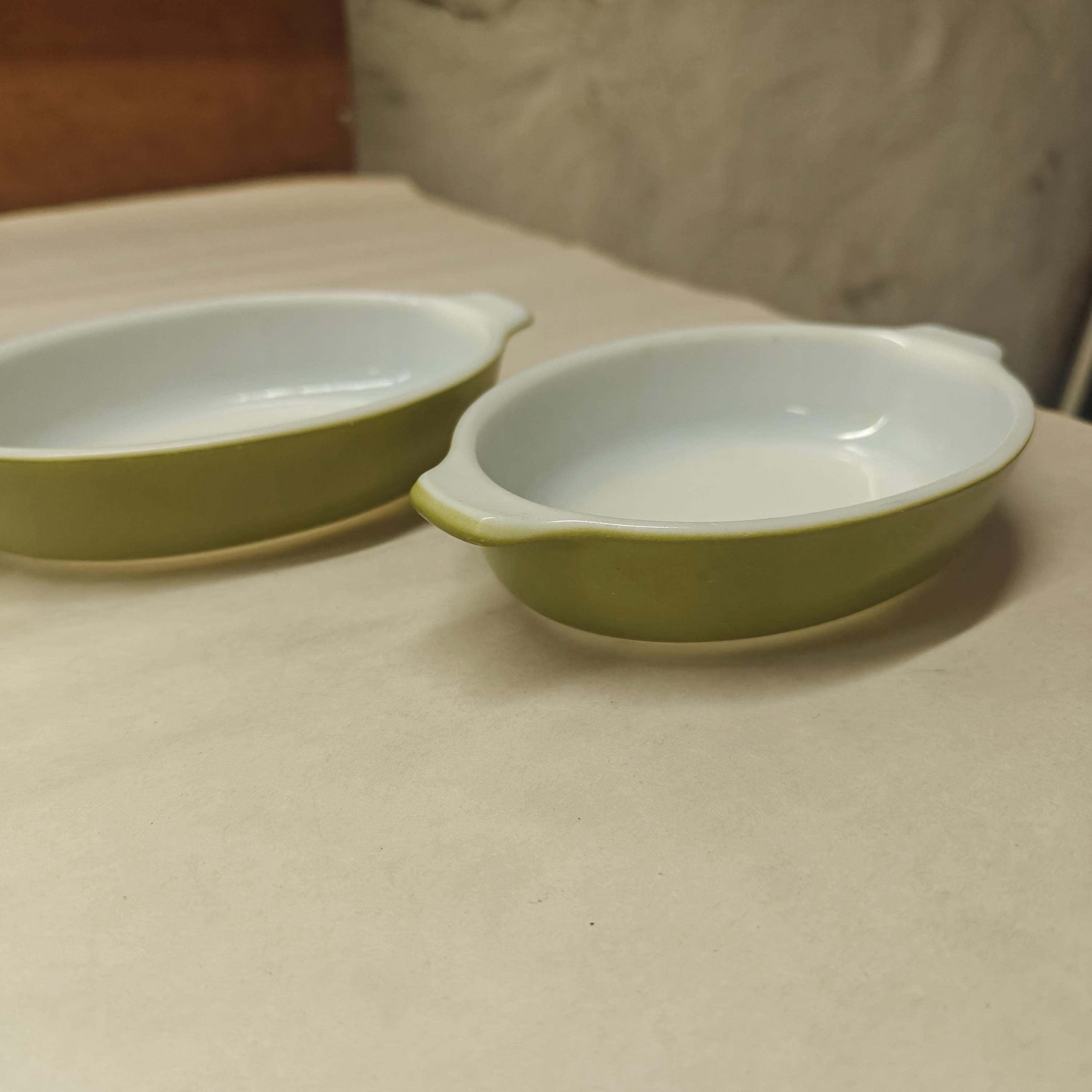Pyrex Green and White Dinnerware - Etsy
