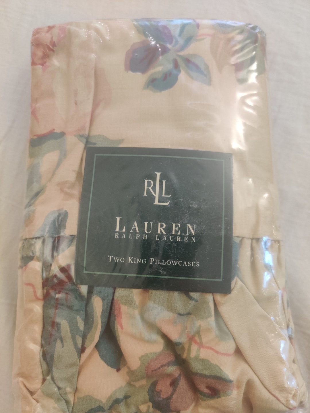 Ralph Lauren King Floral Pillowcases Set of Two 100 Cotton Etsy