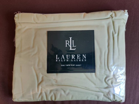 Lauren by Ralph Lauren Twin Flat sheet 100% cotton Honey Dew | Etsy