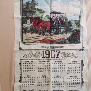 1967 Calendar - Etsy