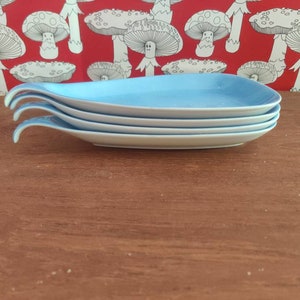 Lagardo Tackett Schmid porcelain Teardrop dishes set of four 1960s Japan