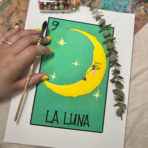 La Luna Loteria Art Print
