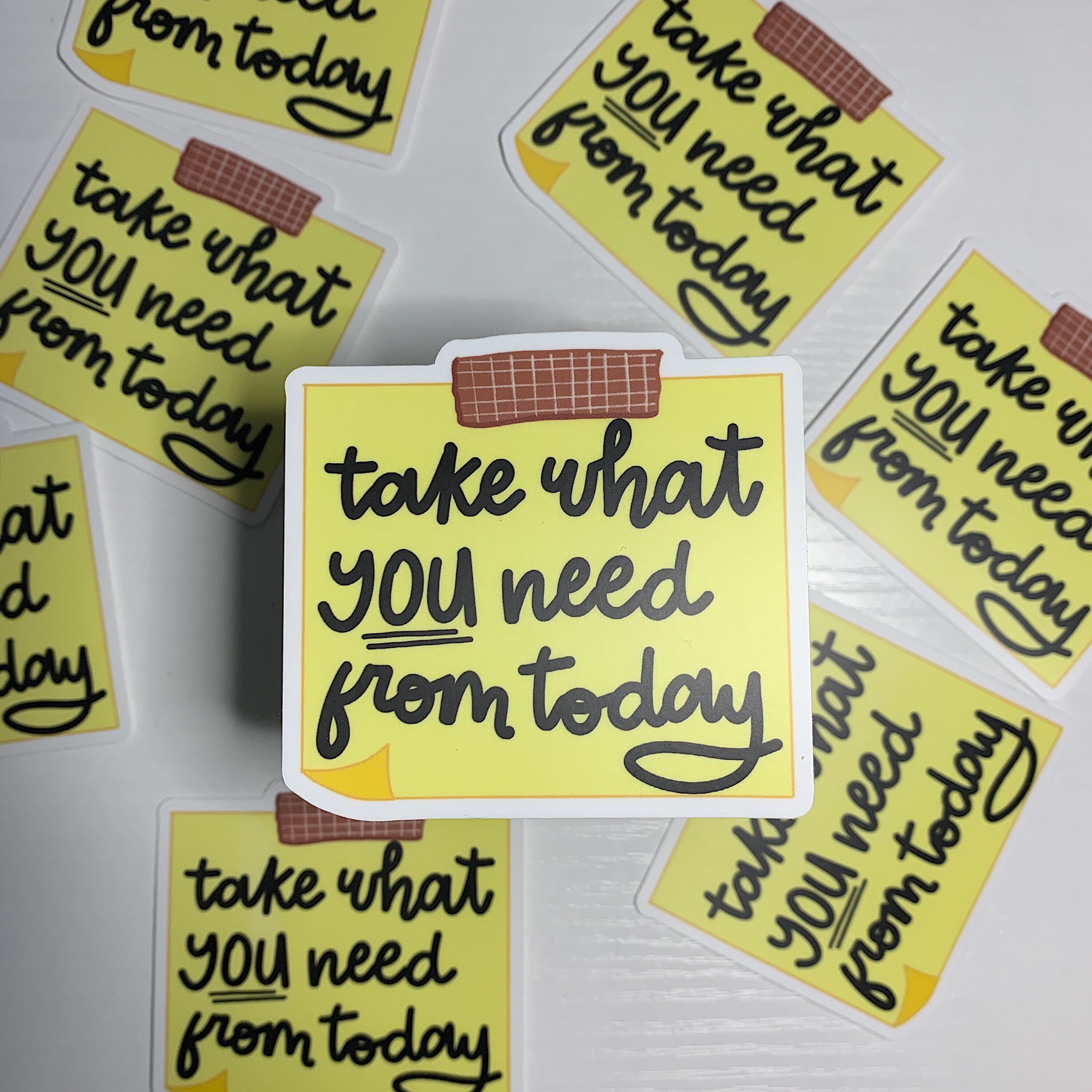 Note To Self Sticker Post It Note Sticker Self Love Etsy