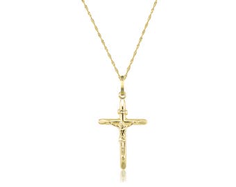 Gold Cross Necklace for Men - Etsy