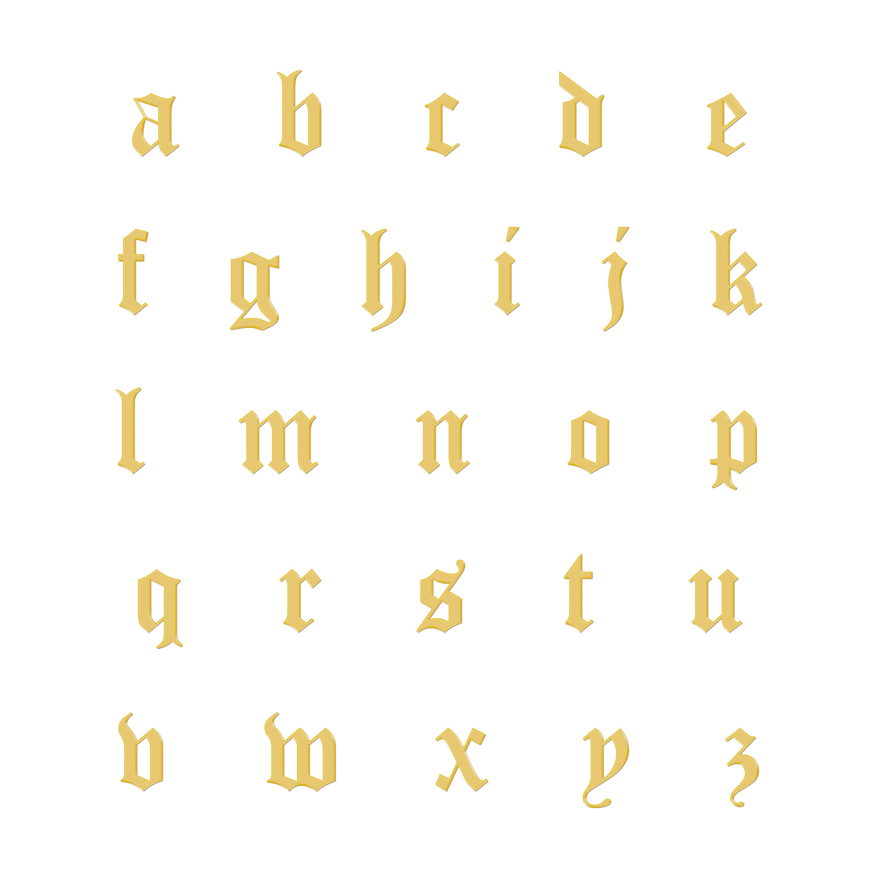 Old english initial charm Clearance