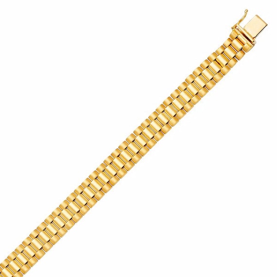 14K Solid Yellow Gold Rolex Bracelet 9.0mm 8.25 Chain - Etsy