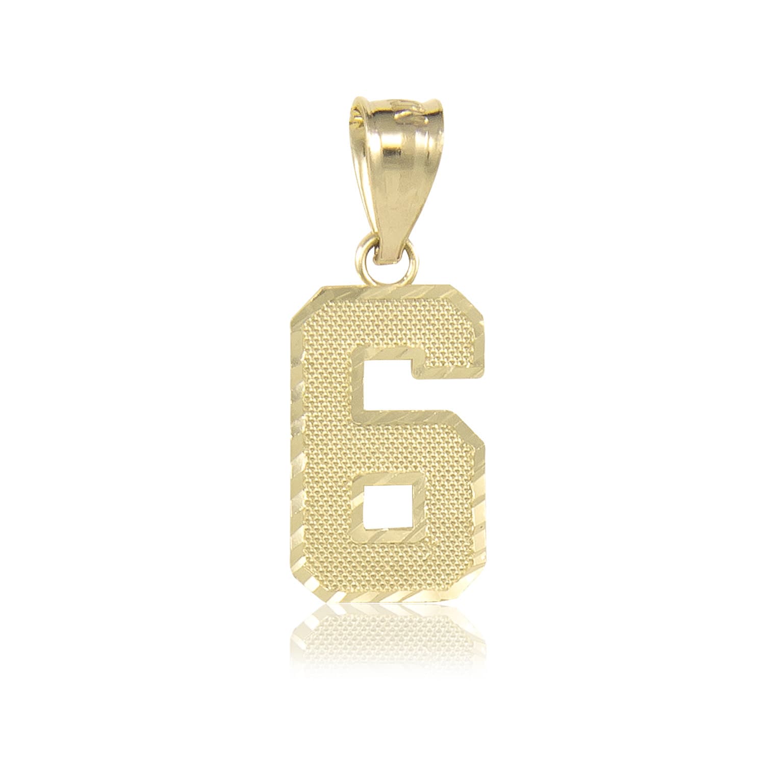 Gold chain deals number pendant