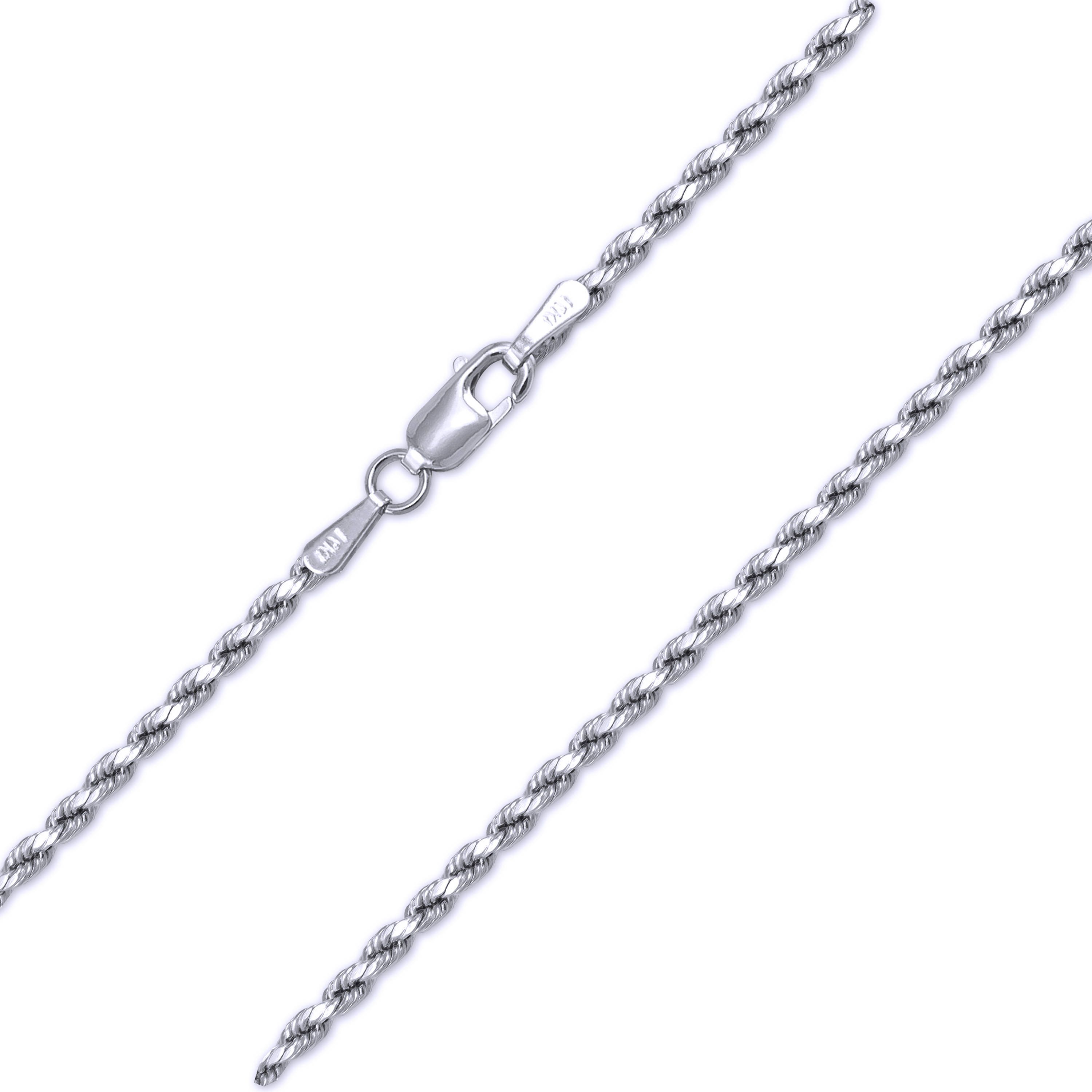 Chunky Sterling Silver Rope Chain Necklace | Otis Jaxon Jewellery