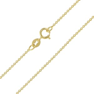Mia Diamonds 14k Yellow Gold Cable Link Chain 1.1mm