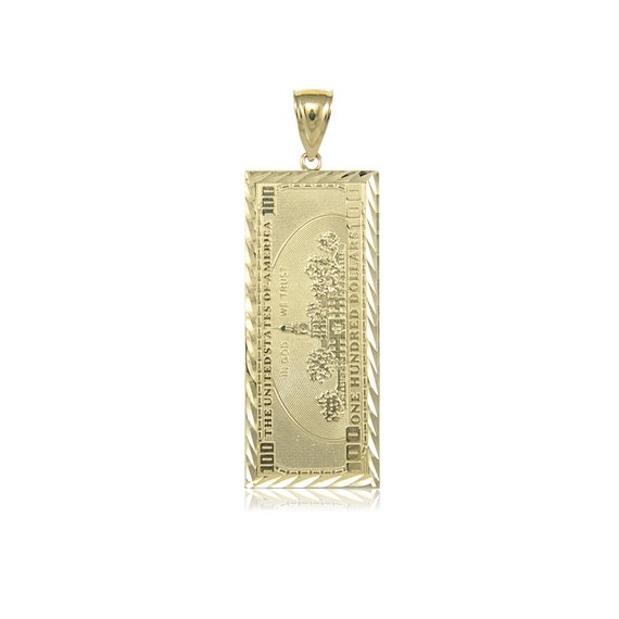 10K Solid Yellow Gold One Hundred 