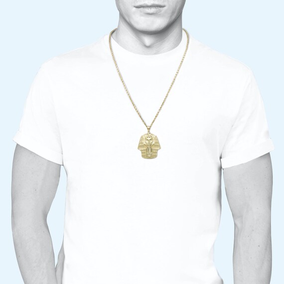 10K Solid Yellow Gold Pharaoh Head 