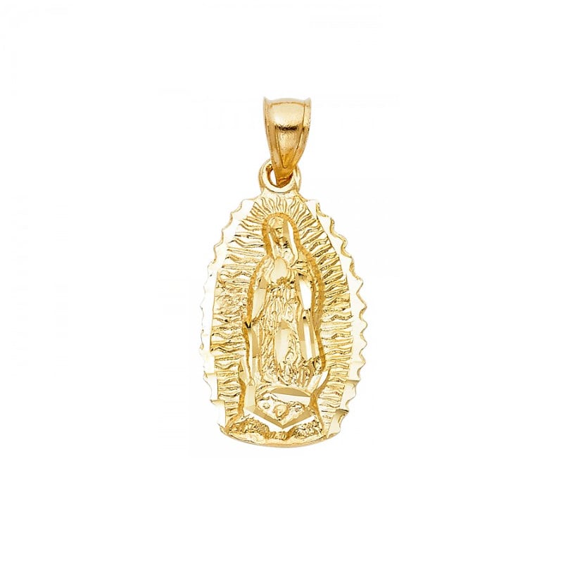 Details about 14k Yellow Gold Virgin Mary Holy Lady Guadalupe Pear TINY Charm Pendant Chain Details about 14k Yellow Gold Virgin Mary Holy Lady Guadalupe Pear TINY Charm Pendant Chain
