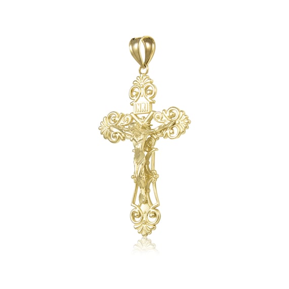 14k gold cheap inri crucifix