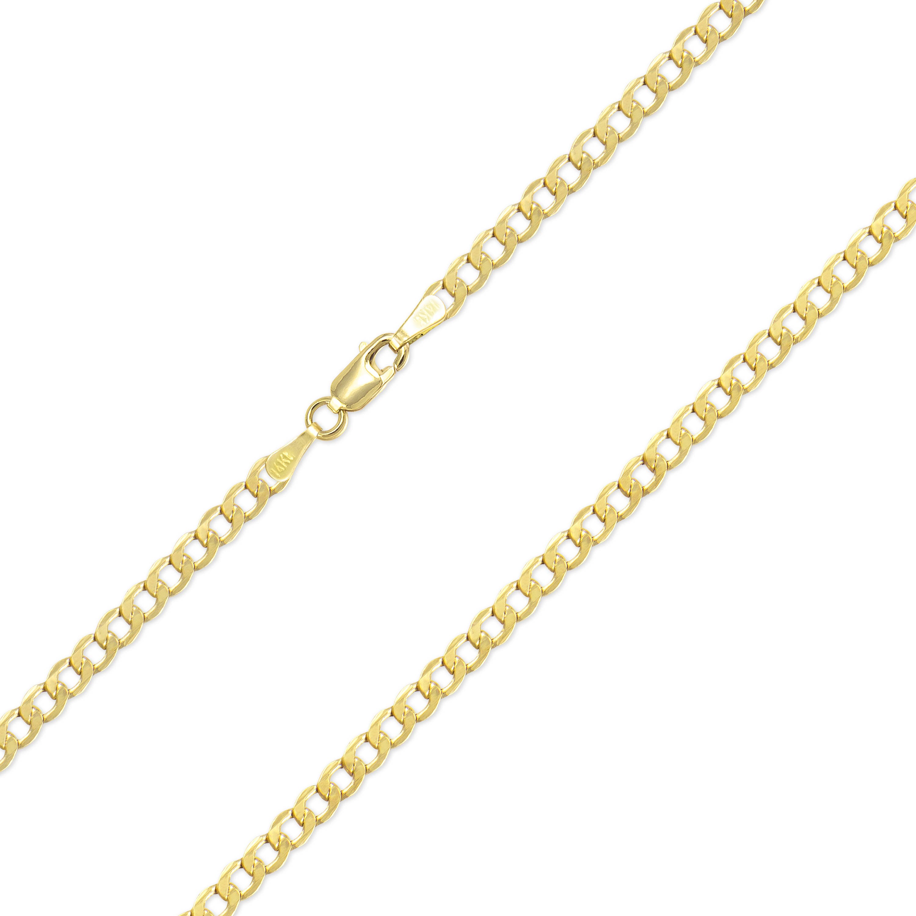 10K YELLOW GOLD 1.5MM-3.5MM CUBAN CHAIN CURB LINK PENDANT NECKLACE 16" 24" 10K YELLOW GOLD 1.5MM-3.5MM CUBAN CHAIN CURB LINK PENDANT NECKLACE 16" 24"