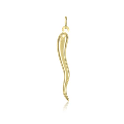 14kt Gold Italian Horn Pendant | Property Room