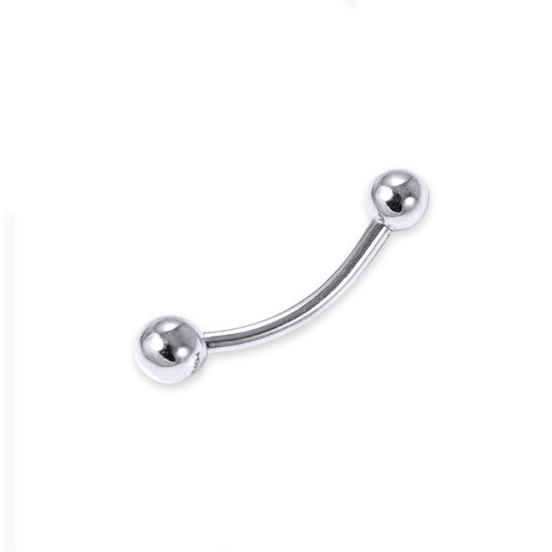 14k white gold eyebrow jewelry