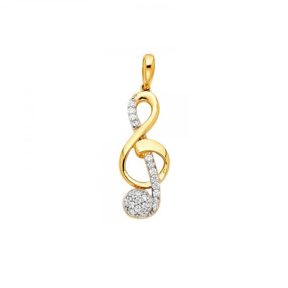 10K Solide Or Jaune Zircone cubique Sac Argent Pendentif-Noir Symbole Dollar $ Collier Charme