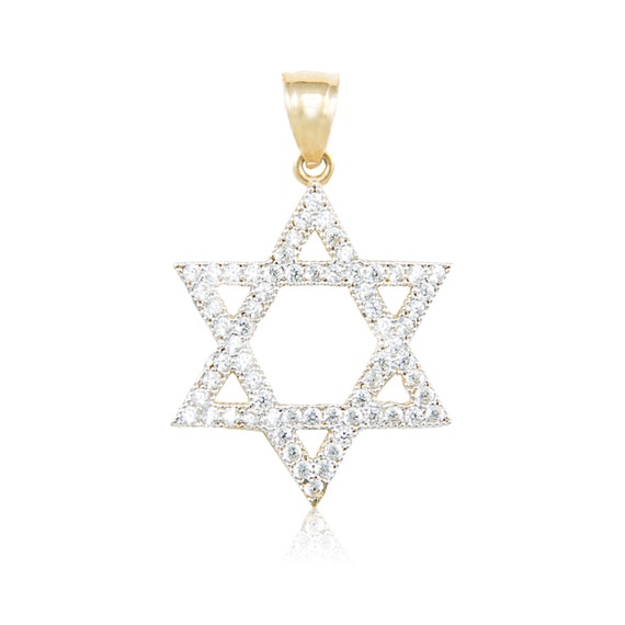 10K Solid Yellow Gold Cubic Zirconia 