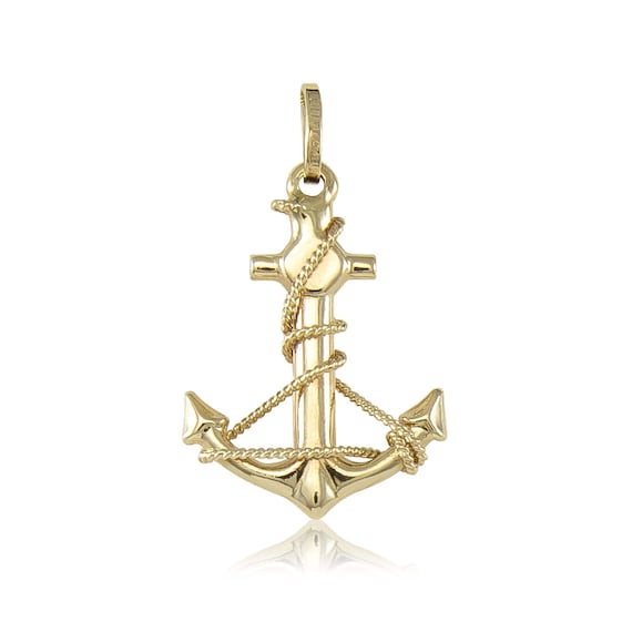 Unique Sterling Silver Nautical American Eagle Mariners Anchor Pendant Necklace