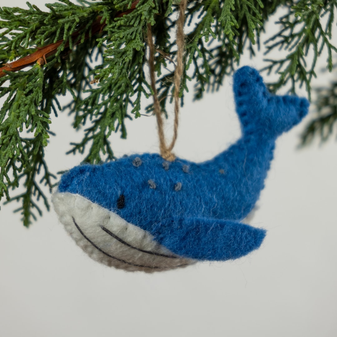 Whale Christmas Ornament 