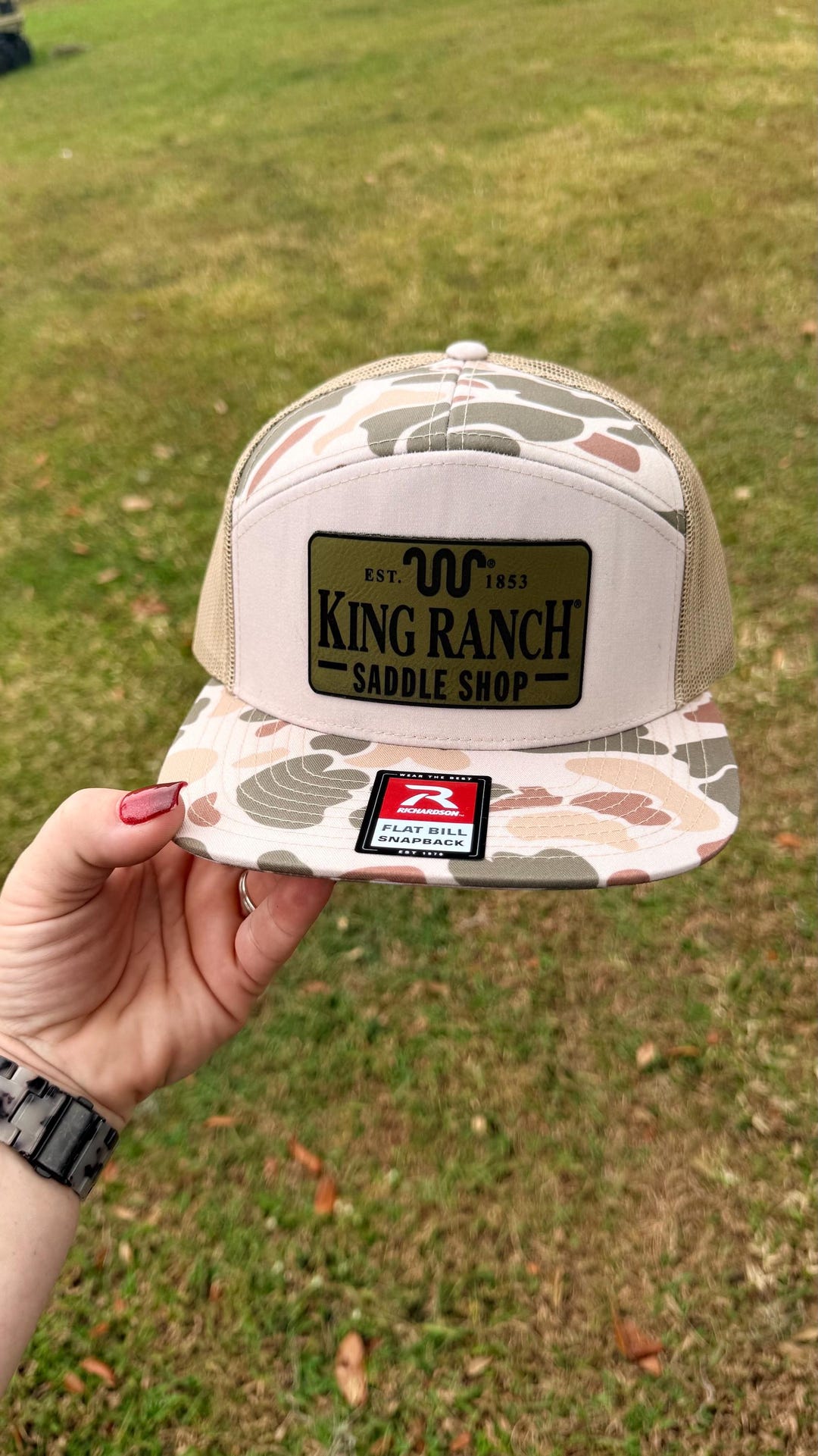 Br Ranch Hat King Ranch Hat- Printed Flat-bill - Etsy