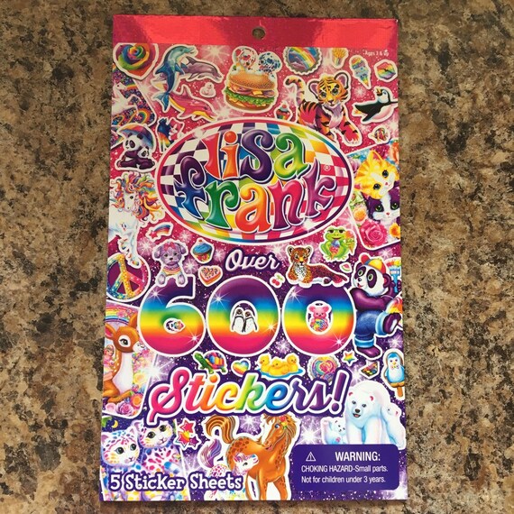 NEW LISA FRANK sticker book over 600 stickers for Etsy