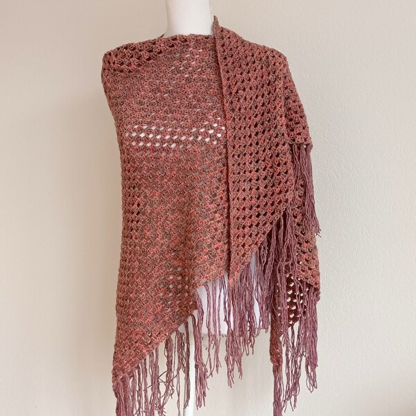 handmade crosia shawl