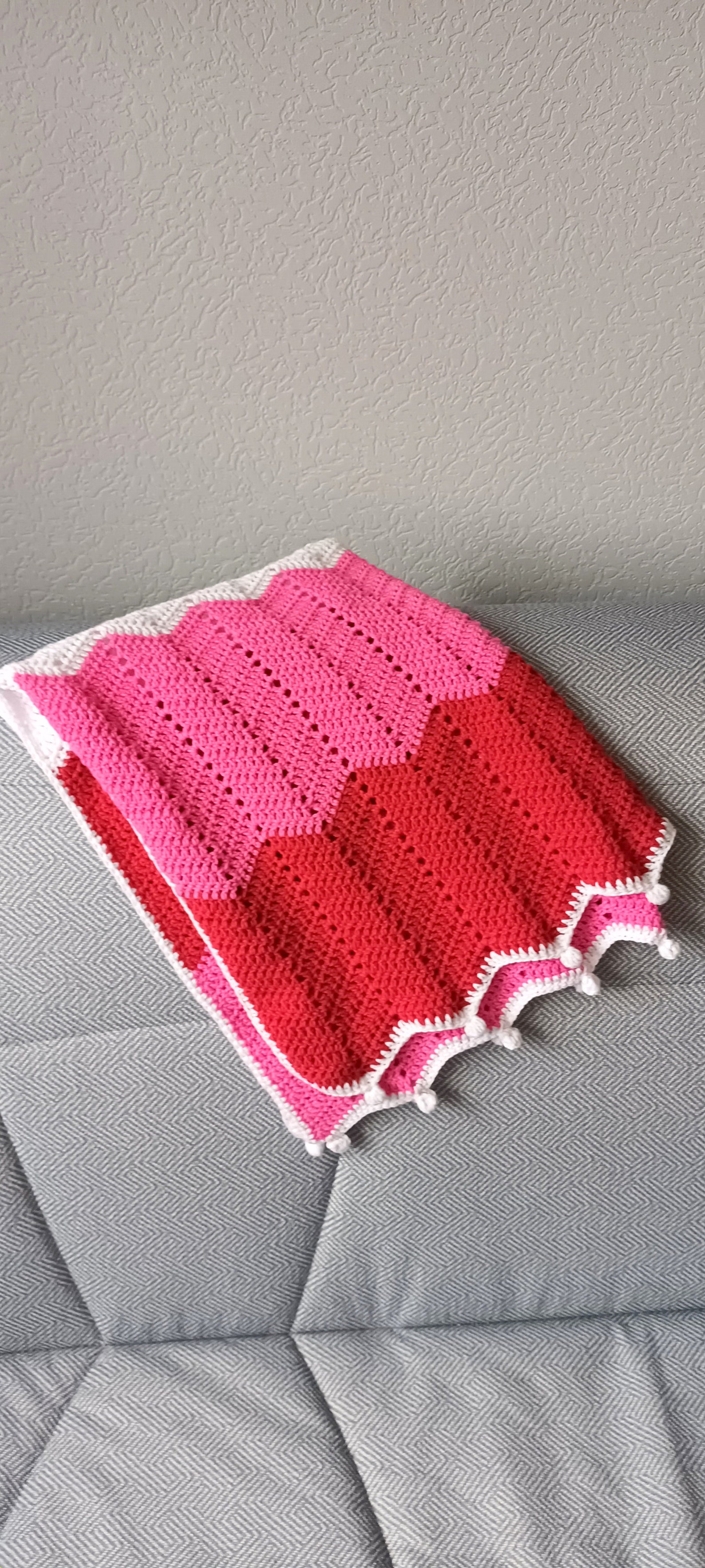 Handmade Baby Blanket Crochet Baby Blankets Newborn Blanket Pink Baby