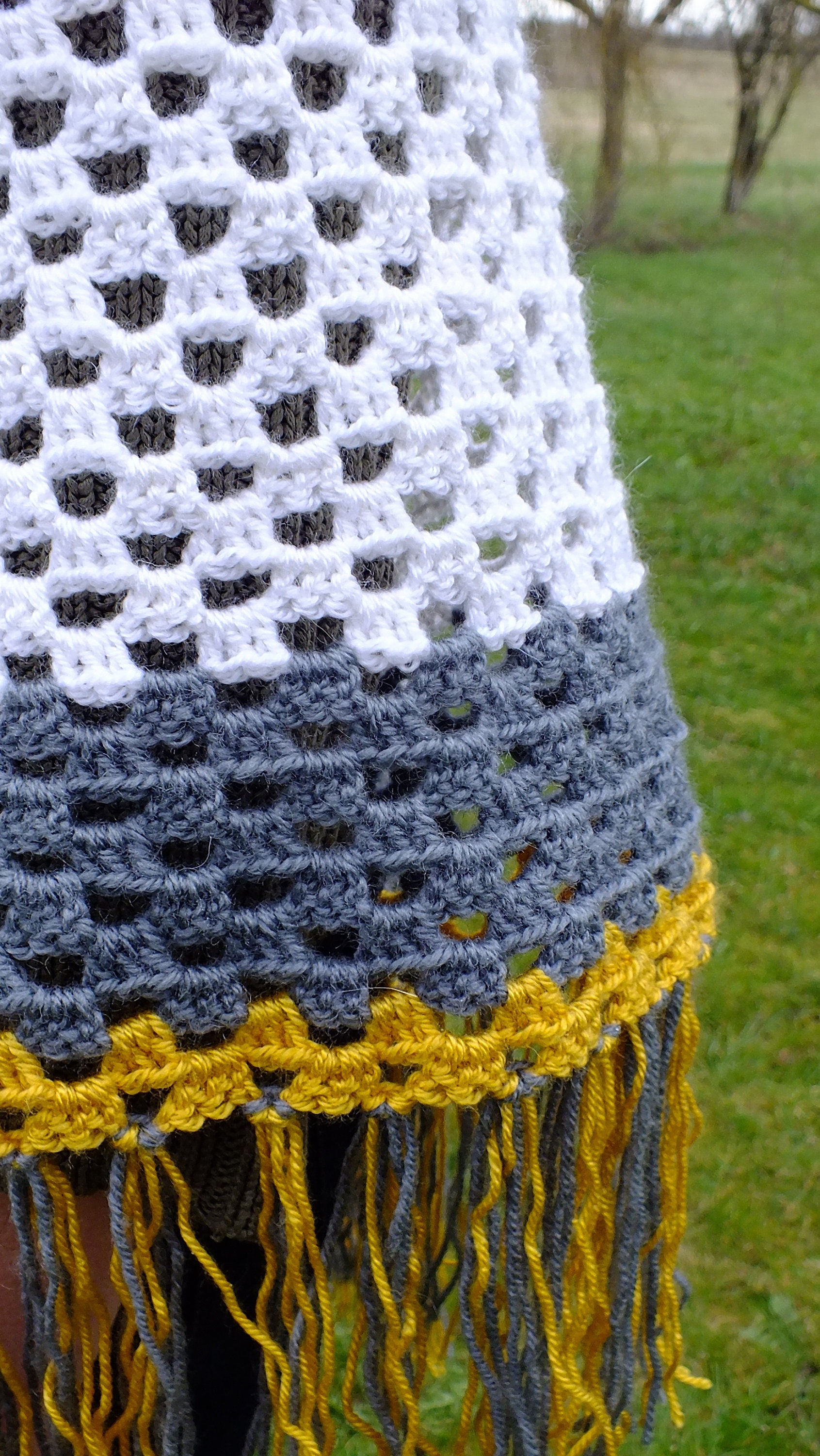 Crochet Poncho Fringed Poncho Women Boho Poncho Festival Etsy