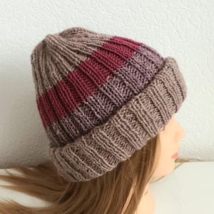 Handmade hat colorful wool beanie hats Soft unisex hat Wool hats Knit beanie hats Trendy beanie Free people accessories Winter hats