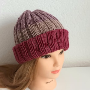 Handmade hat colorful wool beanie hats Soft unisex hat Wool hats Knit beanie hats Trendy beanie hat