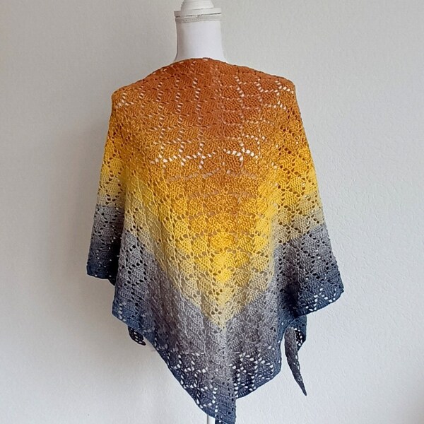 handmade crosia shawl