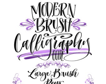 Digital- Modern Calligraphy Guide for Large Brush Pens
