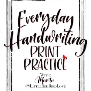 Everyday Handwriting - Print Practice Guide